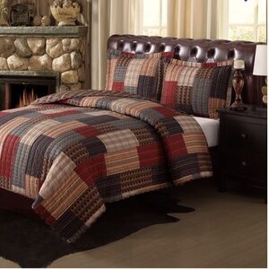 Remington Gunnison Plaid Quilt Set
